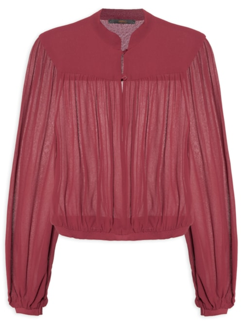 Blusa Feminina Cropped - Vermelho Blusa Feminina Cropped - Vermelho