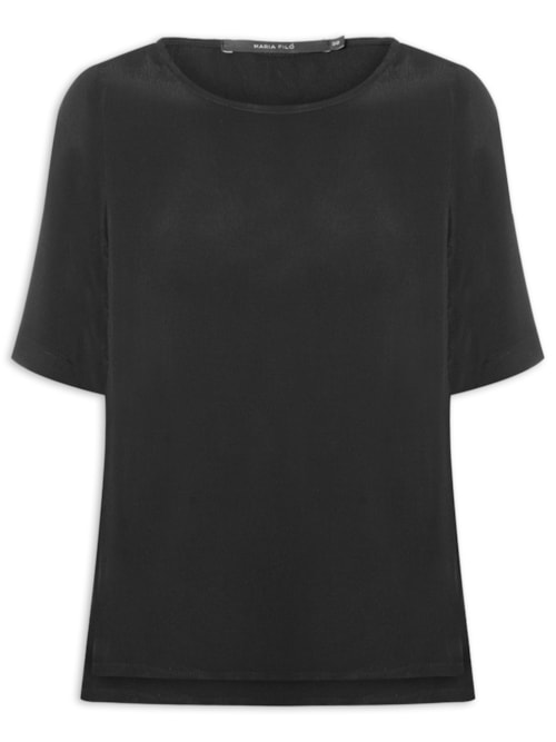 Camiseta Feminina Básica - Preto Camiseta Feminina Básica - Preto