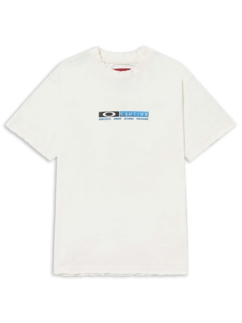 Camiseta Masculina Caution - Branco