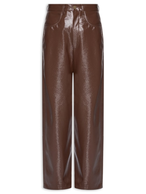 Calça Feminina Latex Wood - Marrom