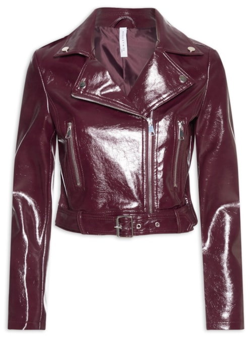 Jaqueta Biker Feminina - Vermelho