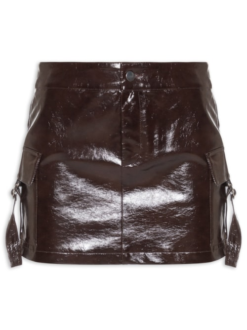 Mini Saia Feminina - Marrom Mini Saia Feminina - Marrom
