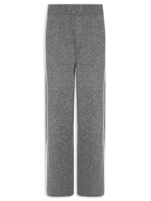 Calça Masculina Tricot Side Tape - Cinza
