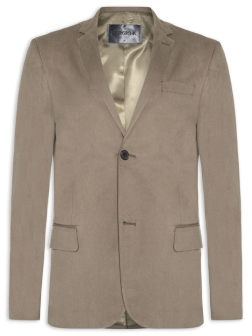 Blazer Masculino Veludo Cotelê Marrom