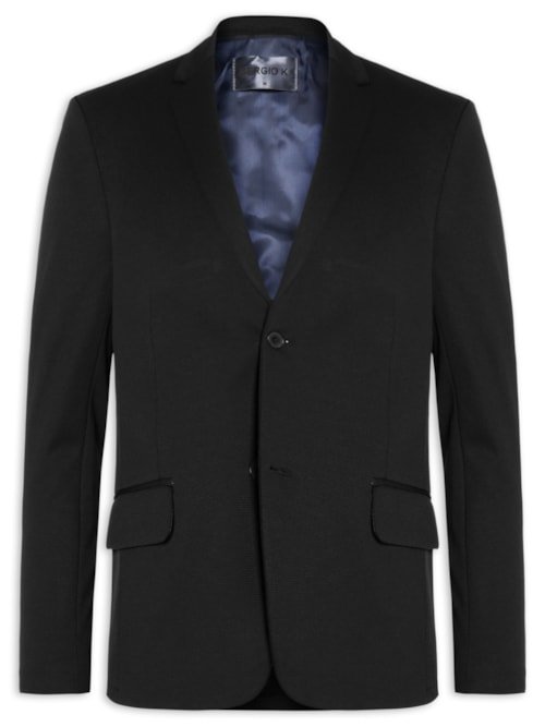 Blazer Masculino Malha Power Preto Blazer Masculino Malha Power Preto