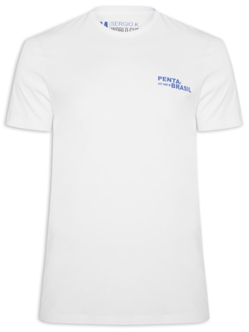 Camiseta Masculina Estampada Just Have In Brasil Branco