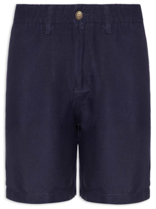 Bermuda Masculina Blend Linen Azul