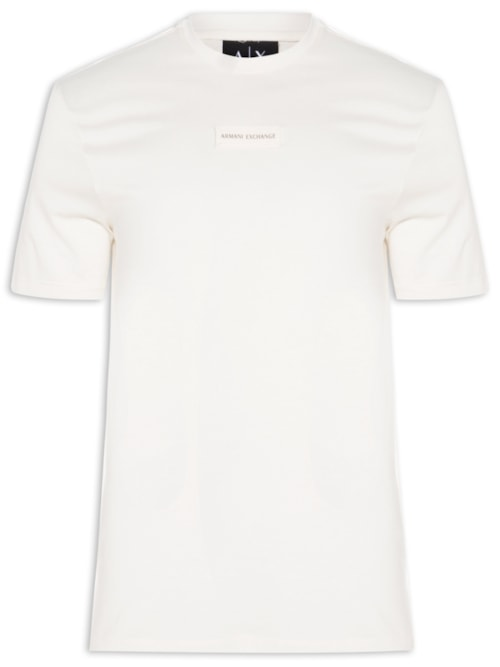 Camiseta Masculina Manga Curta AX - Branco Camiseta Masculina Manga Curta AX - Branco