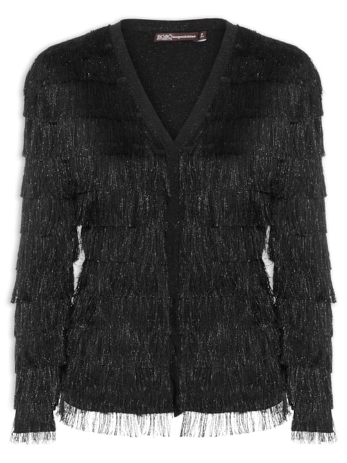 Cardigan Feminino Angel Tricot - Preto Cardigan Feminino Angel Tricot - Preto
