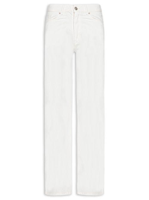 Calça Straight Feminina - Off White