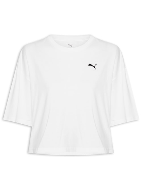 Camiseta Wardrobe Ess Oversized Feminina - Branco Camiseta Wardrobe Ess Oversized Feminina - Branco