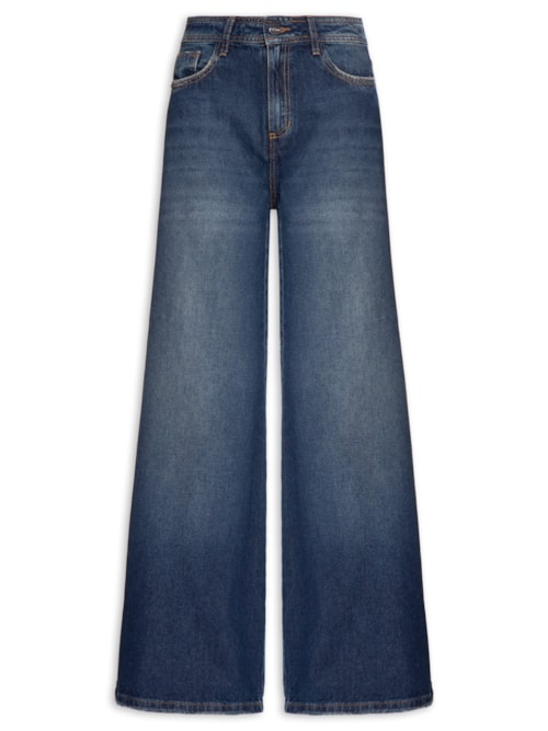 Calça Feminina Panta Wide Janice - Azul