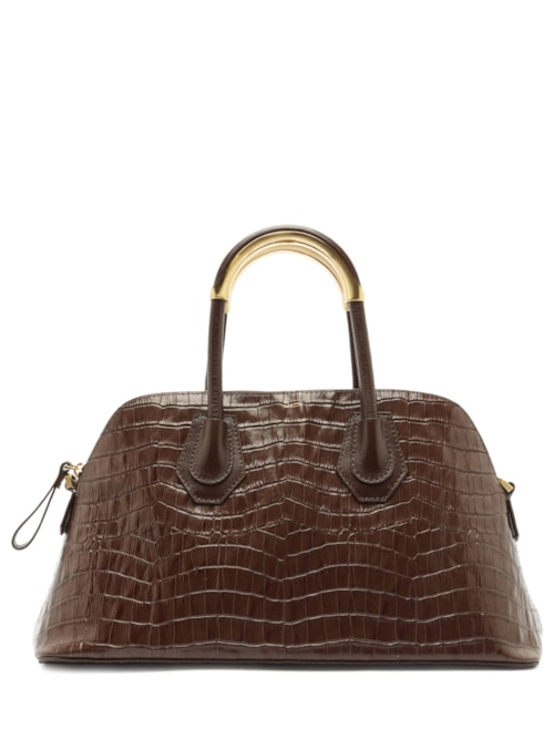 Bolsa Feminina Tiracolo Média Couro - Marrom