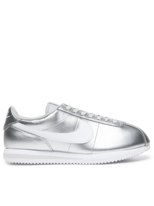Tênis Feminino W Nike Cortez Mttlc Prateado Tênis Feminino W Nike Cortez Mttlc Prateado