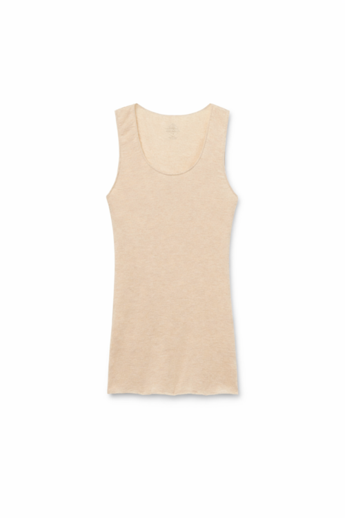 Regata Em Modal e Cashmere Ultralight - Bege Regata Em Modal e Cashmere Ultralight - Bege