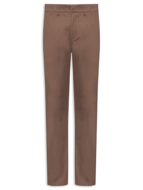 Calça Masculina Moovexx Manhattan Em Algodão Egípcio - Marrom