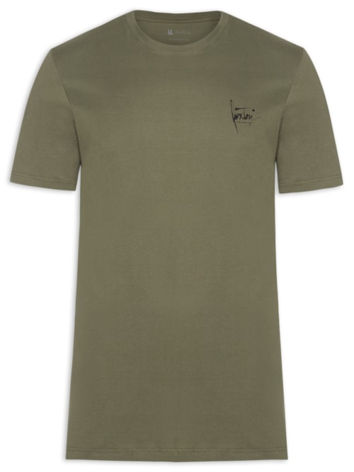 Camiseta Masculina Manga Curta Nanquim - Verde Camiseta Masculina Manga Curta Nanquim - Verde