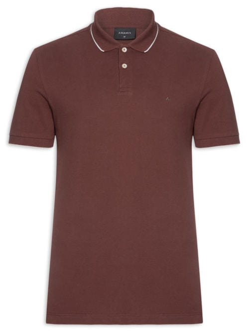 Polo Masculina Regular Fit Classic com Friso Vermelho Polo Masculina Regular Fit Classic com Friso Vermelho