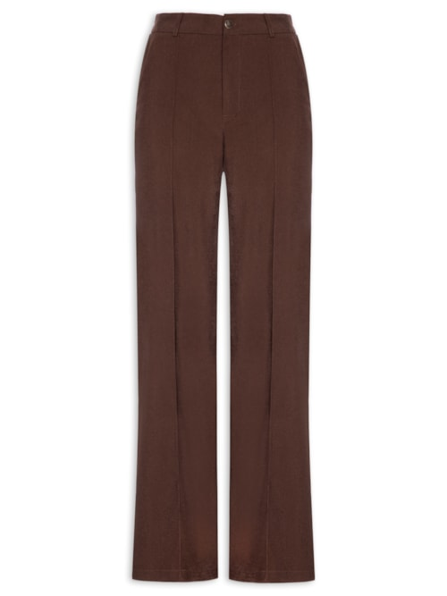 Calça Feminina Alfaiataria - Marrom