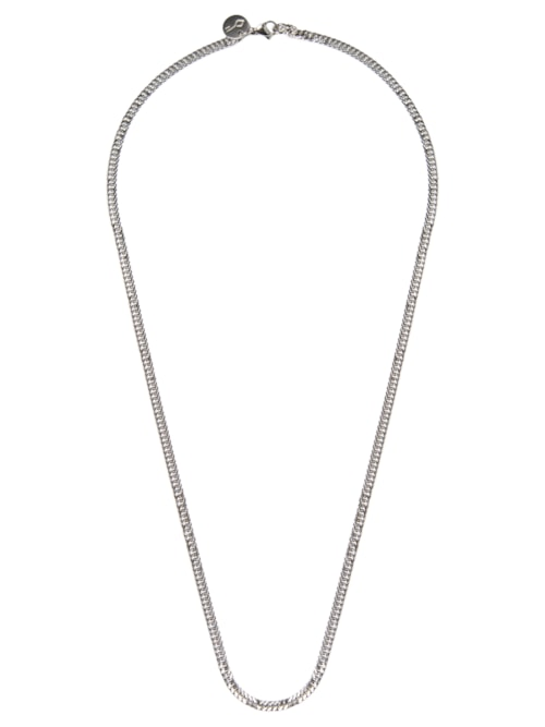 Colar Masculino Alcaraz De Aço 3,8mm - Prateado