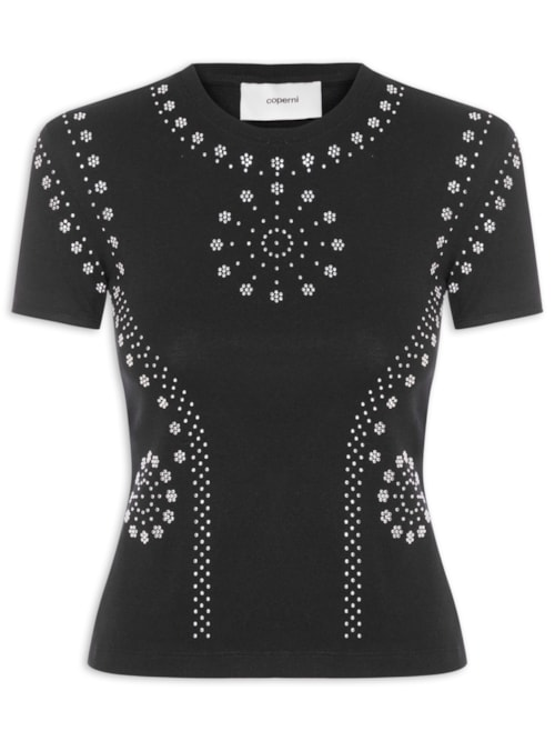 Blusa Feminina Mantra Baby Tee - Preto Blusa Feminina Mantra Baby Tee - Preto