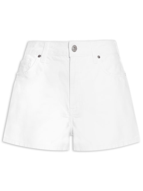 Short Feminino Sarja Nina - Branco
