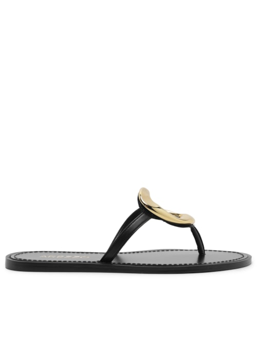 Sandália Feminina Rasteira Eco Fontana - Preto Sandália Feminina Rasteira Eco Fontana - Preto