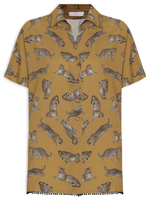 Camisa Feminina Nina - Amarelo Camisa Feminina Nina - Amarelo