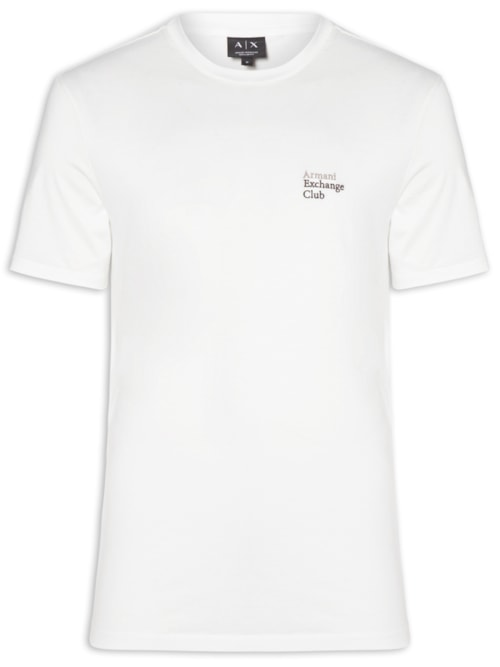 Camiseta Masculina Manga Curta Club Mini - Branco Camiseta Masculina Manga Curta Club Mini - Branco