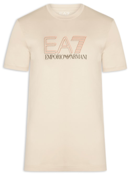 Camiseta Masculina Train Maxi Logo - Bege Camiseta Masculina Train Maxi Logo - Bege