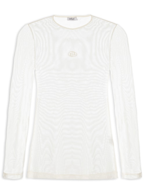 Blusa Feminina Tule - Off White Blusa Feminina Tule - Off White