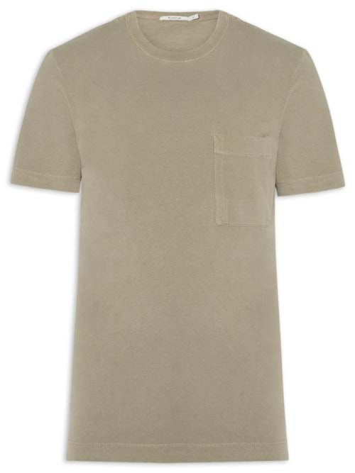Camiseta Masculina Oversized Pralong - Bege Camiseta Masculina Oversized Pralong - Bege
