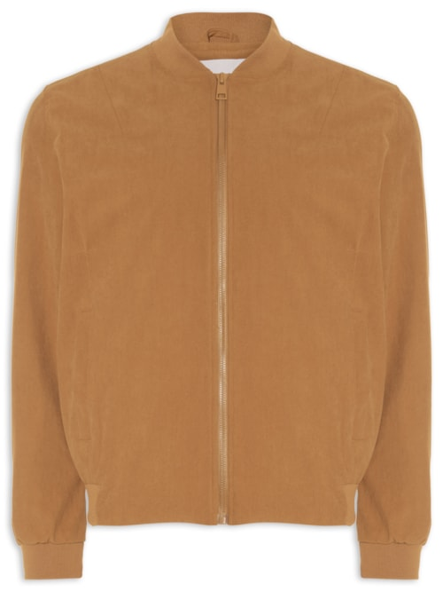 Jaqueta Masculina Bomber em Cotelê - Bege