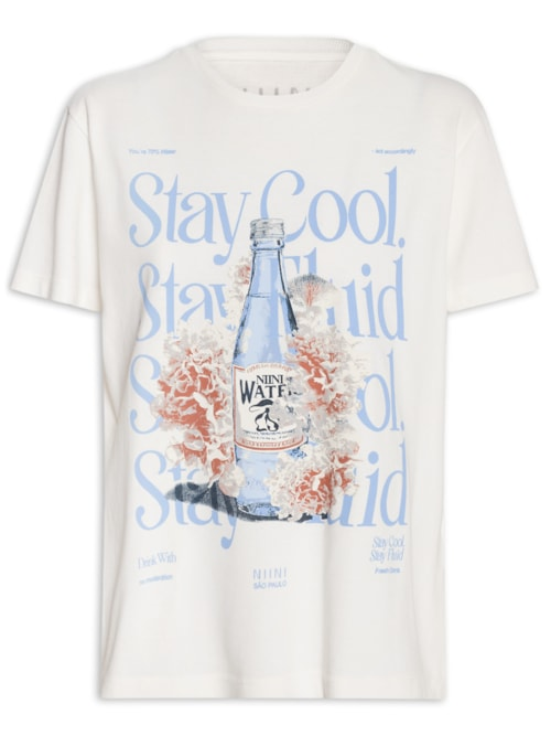 Camiseta Feminina Water - Branco
