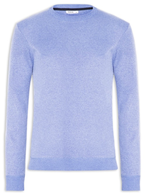 Tricot Masculino Gola Redonda Azul Tricot Masculino Gola Redonda Azul