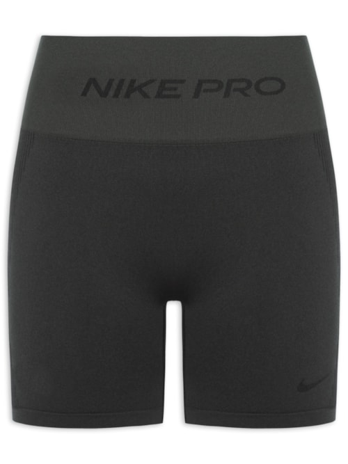 Shorts Feminino Pro Seamless Women's Dri-Fit High-Waisted Biker - Preto