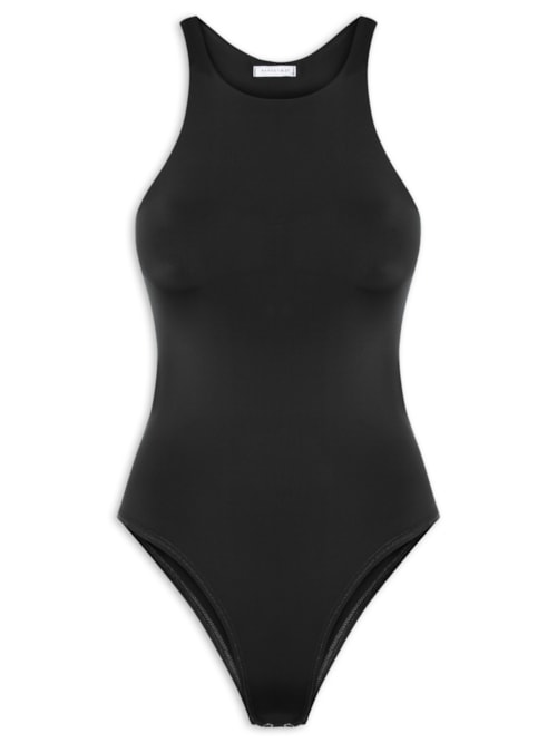 Body Feminino em Poliamida Nadador Preto Body Feminino em Poliamida Nadador Preto