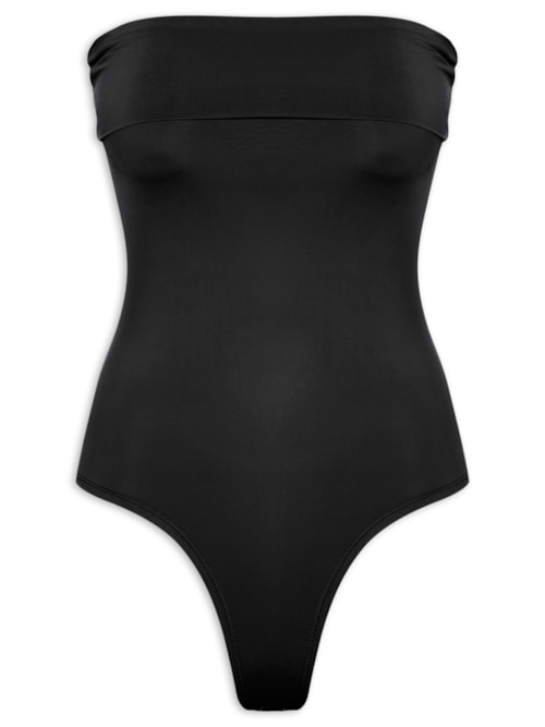 Body Feminino Tomara que Caia em Poliamida Preto Body Feminino Tomara que Caia em Poliamida Preto