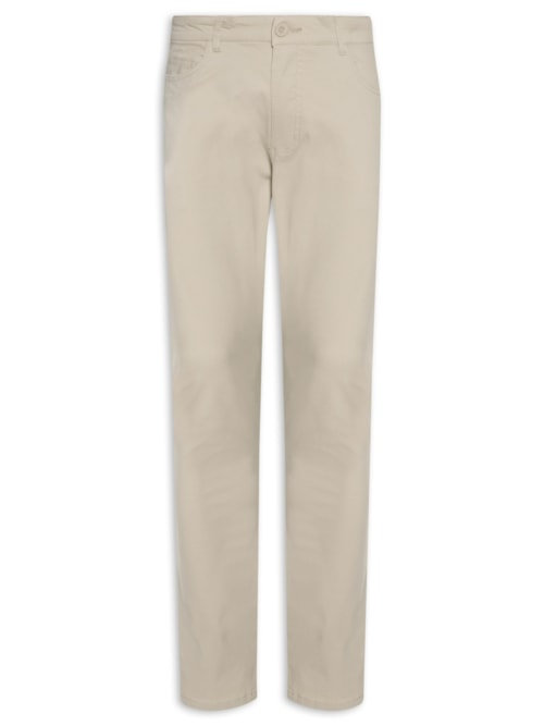 Calça Masculina Slim Chino Color - Bege