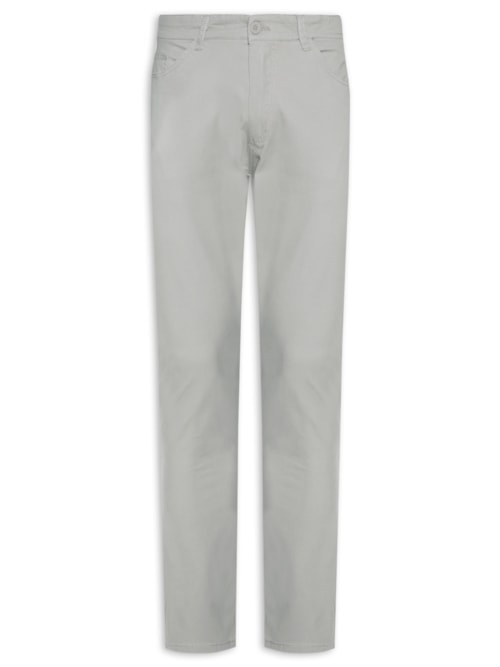Calça Masculina Slim Chino Color - Cinza