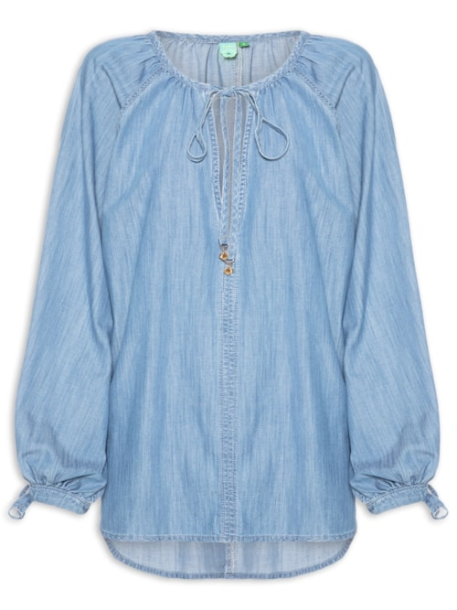 Bata Jeans Boho - Azul Bata Jeans Boho - Azul