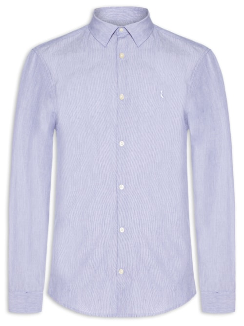 Camisa Casual Masculina Manga Longa Cerrado - Azul Camisa Casual Masculina Manga Longa Cerrado - Azul