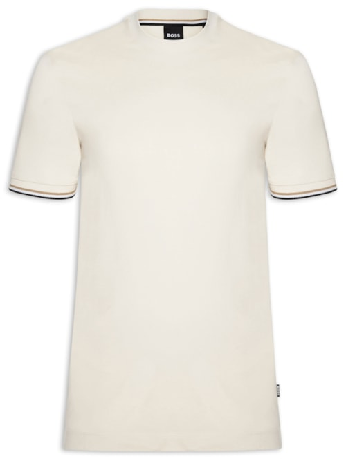 Camiseta Masculina Crew Neck Thompson 04 - Branco