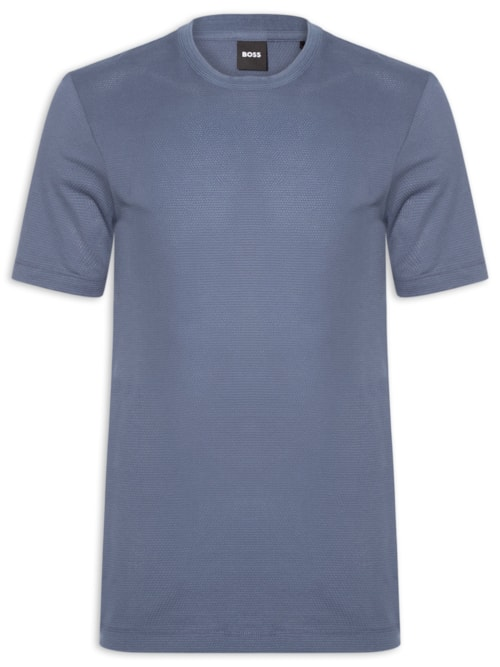 Camiseta Masculina Cotton Blend Bubble-Jacquard Tiburt 240 - Azul