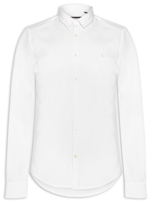 Camisa Masculina Manga Longa Kiro - Branco Camisa Masculina Manga Longa Kiro - Branco