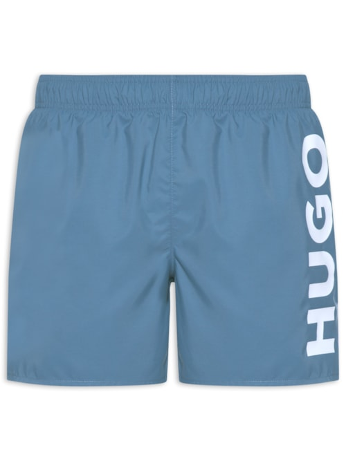 Short Beachwear Vertical Logo Abas Masculino - Azul