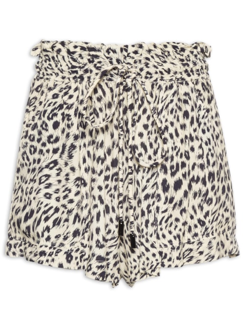 Short Clochard Feminino Onça Abby - Preto