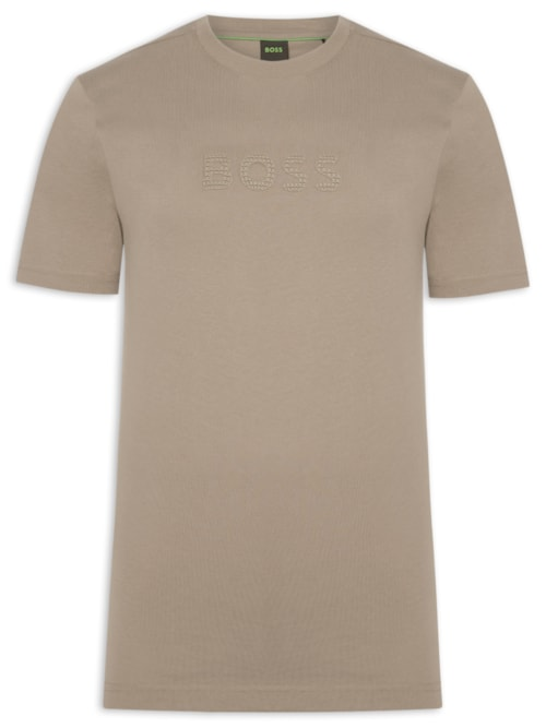 Camiseta Masculina Manga Curta TS Terrace Logo - Bege Camiseta Masculina Manga Curta TS Terrace Logo - Bege