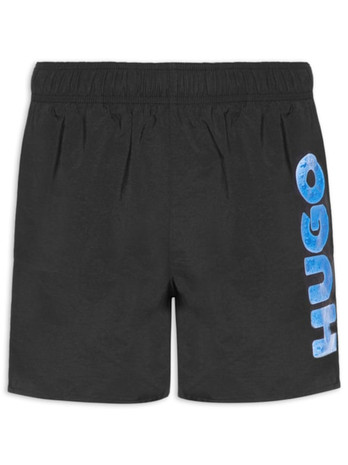 Bermuda Masculina Beachwear Splash - Preto