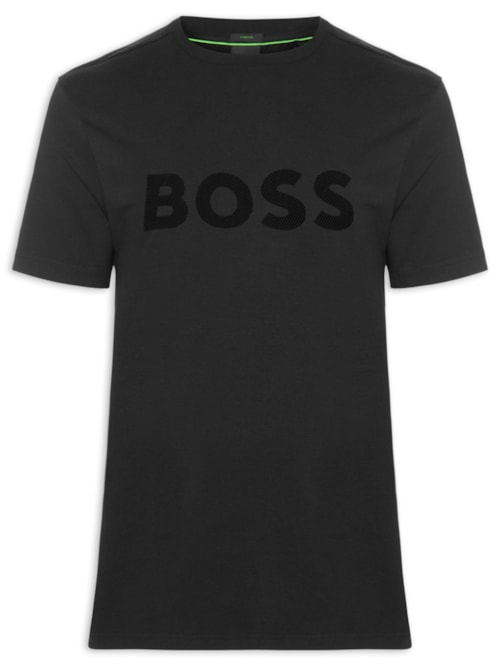 Camiseta Masculina Relaxed Fit Stretch Cotton Ts Iconic Logo - Preto Camiseta Masculina Relaxed Fit Stretch Cotton Ts Iconic Logo - Preto